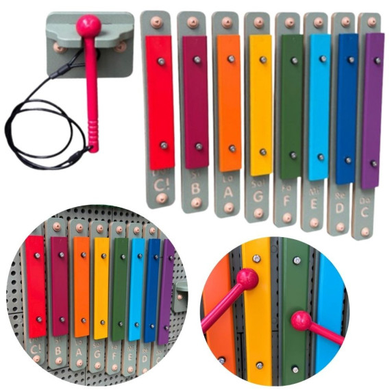 MASTERKIDZ Väggcymbaler Xylofon Musikinstrument STEM-tillbehör
