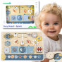 TOOKY TOY puidust Montessori haridustahvel Astronaut Spaceship
