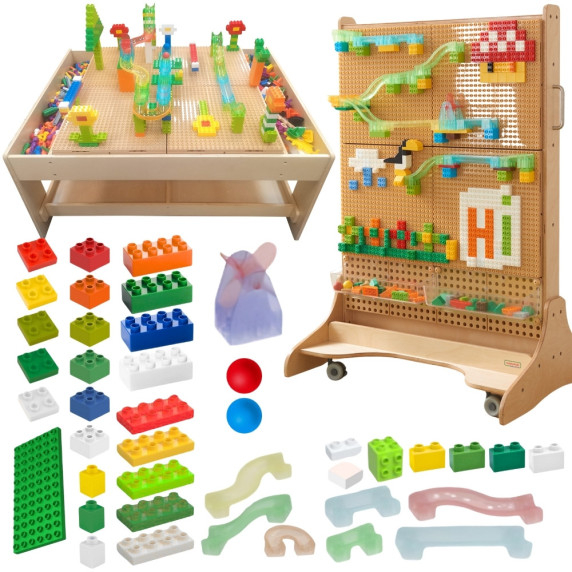 MASTERKIDZ STEM Ball Track Construction Block Set 359 pcs.