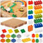 MASTERKIDZ STEM Building Block Set 563 pcs with Panel Overlays 4 pcs