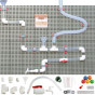 MASTERKIDZ STEM Board Pipe System 84 Pieces Ball Track