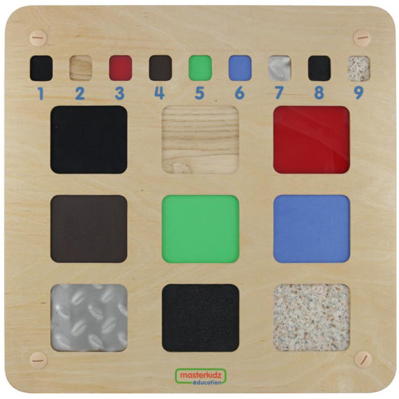 MASTERKIDZ Educational Board Recognition of Materials Textures Sense of Touch