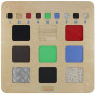 MASTERKIDZ Educational Board Recognition of Materials Textures Sense of Touch