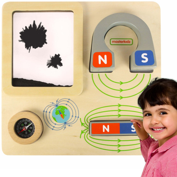 MASTERKIDZ Magnetic Play Educational Board Montessori Compass
