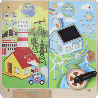 MASTERKIDZ Montessori Renewable and Non-Renewable Energy Educational Board