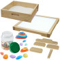 MASTERKIDZ Sensory Frame - LED Panel + Sand Play Accessories Set