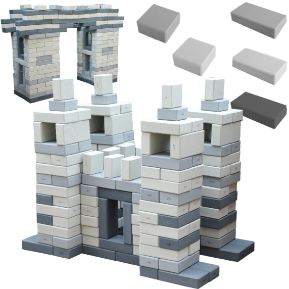 CLASSIC WORLD EDU Mega Construction Blocks EVA Bricks Soft for Building 90 pcs.