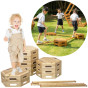 CLASSIC WORLD EDU Wooden Track Balance Beam XXL Motor Activity Track