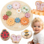 VIGA PolarB Wooden Colorful Montessori Gears
