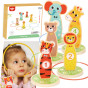 TOOKY TOY Wooden Skill Game Throw at the Target Animals 15 pcs.