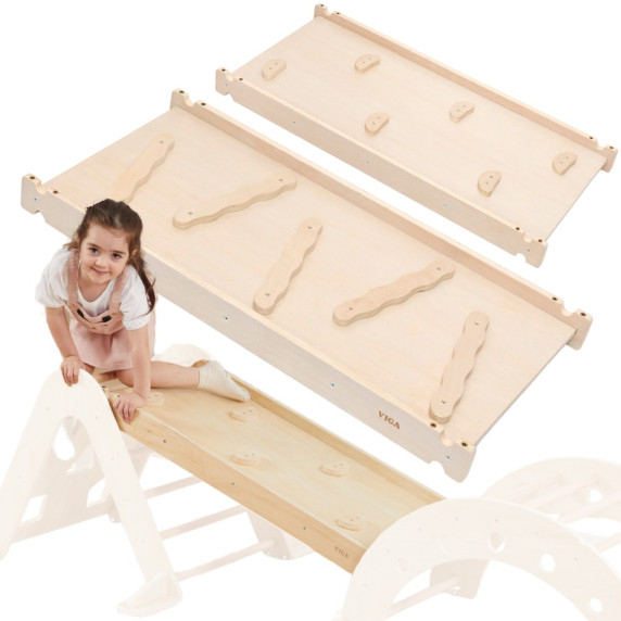 VIGA Wooden Slide Straight Climbing Wall
