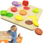 MASTERKIDZ Wooden Shape Sorter Colorful Fruits Montessori