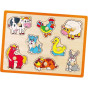VIGA Wooden Puzzle Farm Animals Jigsaw Puzzle