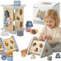 VIGA PolarB Wooden Pyramid Block Sorter Puzzle