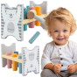VIGA PolarB Wooden Bench with Hammer - Montessori