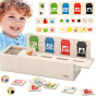 VIGA Puzzle Wooden educational game for learning how to sort waste