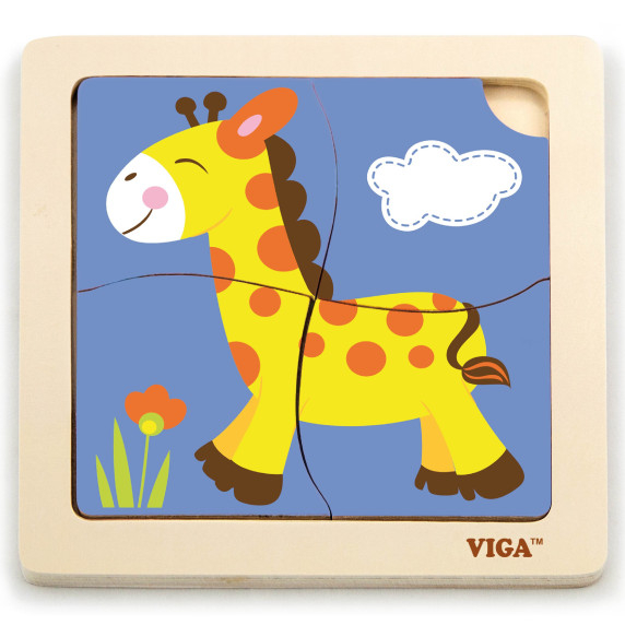 VIGA Handy Wooden Giraffe Puzzle