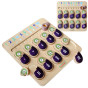 MASTERKIDZ Eggplant Montessori Learning Number Board