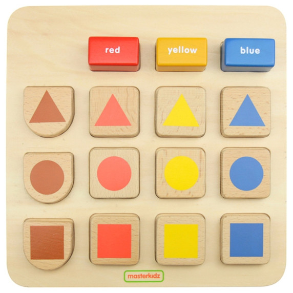 MASTERKIDZ Educational Board Shapes and Colors Sorter