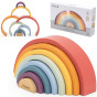 VIGA PolarB Wooden Rainbow Puzzle Creative Montessori Blocks