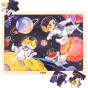 VIGA Wooden Puzzle 24 Piece Space Adventure