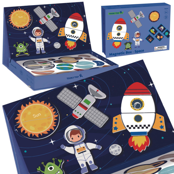 TOOKY TOY Magnetic Puzzle Space Puzzle