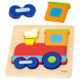 VIGA Wooden Montessori Educational Puzzle Train