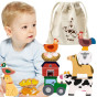 VIGA Stack Puzzle Farm Animals