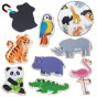 VIGA Wooden Magnets Wild Animals – Colorful Educational Magnets 18M+