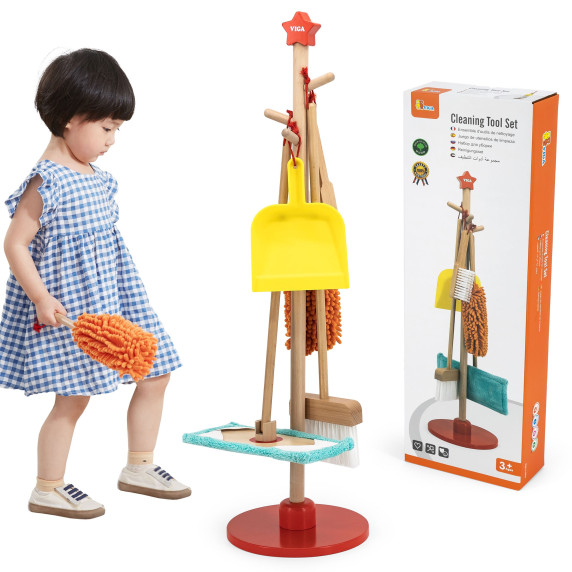VIGA Wooden Cleaning Tool Set 6 pcs.