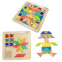 MASTERKIDZ Montessori Tangram Color and Shape Learning Mosaic Puzzle