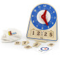 VIGA Wooden Clock Learning Time Clock Montessori