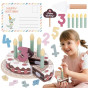 TOOKY TOY Wooden Birthday Cake with Turnip Candles