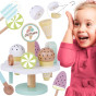 TOOKY TOY Wooden Magnetic Ice Cream on Stand