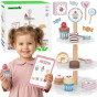 TOOKY TOY Sweets Platter Wooden Stand Cupcakes Cakes