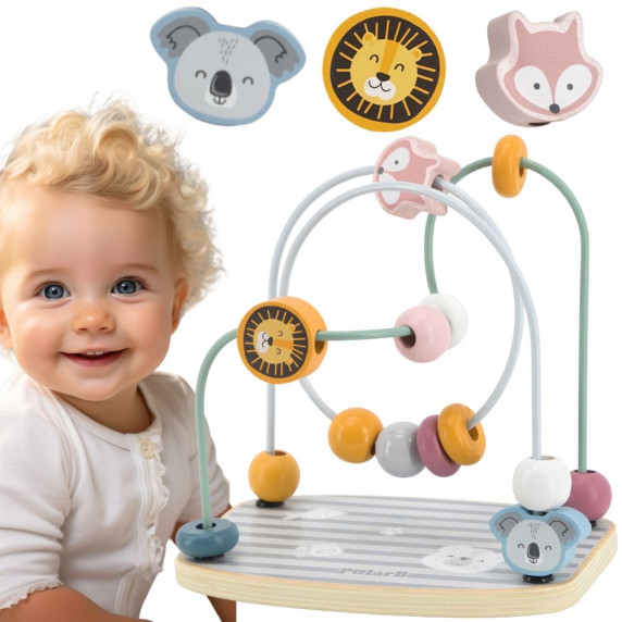 VIGA PolarB Wooden Maze Intertwining Educational Montessori