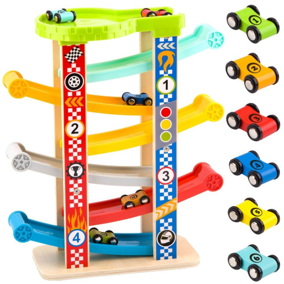 TOOKY TOY Colorful Slide Track For Cars