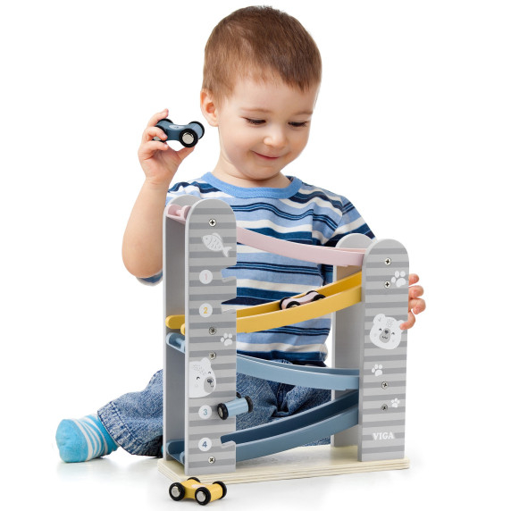 VIGA PolarB Wooden Slide for Cars Race Track