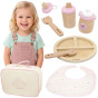 VIGA PolarB Wooden Doll Feeding Bag Set - with Bottle and Bib