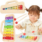 VIGA Cymbals Wooden Xylophone – Discover Your Little One's Musical Talent!