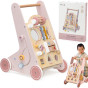 VIGA PolarB Wooden Push Walker Pink Educational