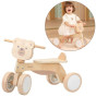 VIGA PolarB Wooden Ride-on Brown Teddy Bear with Soft Wheels