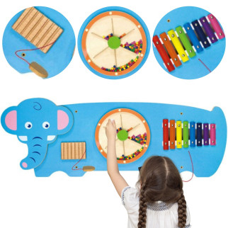 VIGA Sensory Manipulative Board Elephant FSC Montessori Certificate