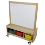 MASTERKIDZ Double-Sided Chalk and Magnetic Writing Board