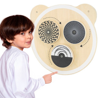 VIGA Wooden Board with Spinning Dots FSC Certificate