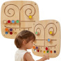 VIGA Wooden Manipulative Sensory Maze Touch and Match Board