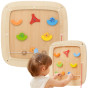 VIGA Wooden Manipulative Sensory Pinball Game Board