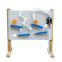 CLASSIC WORLD EDU Wooden Water Playground Set Stand + Water and Sand Conducting Accessories