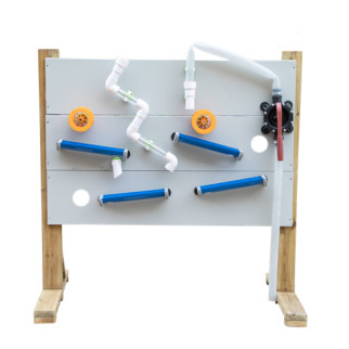 CLASSIC WORLD EDU Wooden Water Playground Set Stand + Water and Sand Conducting Accessories