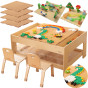 MASTERKIDZ Wooden Educational Table + STEM WALL ACCESSORIES + 359 pcs.